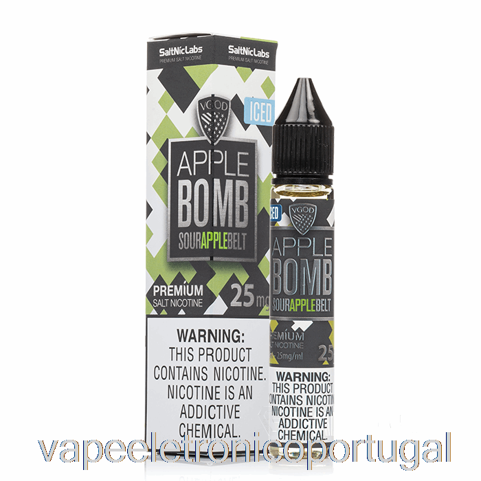 Vape Eletronico Iced Apple Bomb - Sais Vgod - 30ml 25mg